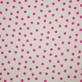 Crêpe De Chine Beige Pois Fucshia - Ribes y Casals