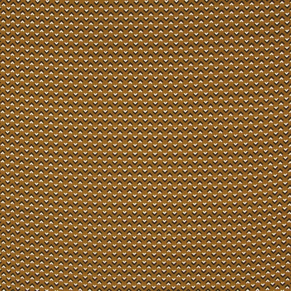 Crêpe De Chine Géométrique Marron - Ribes y Casals