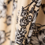 Crêpe Imprimé Floral Saumon - Ribes y Casals