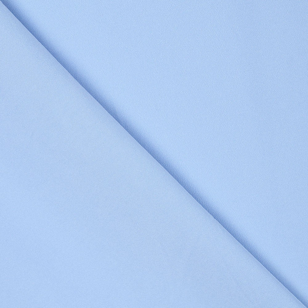 Crêpe Polyester Fin Bleu Porcelaine - Ribes y Casals