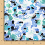 Jersey Polyester Abstrait Bleu - Ribes y Casals