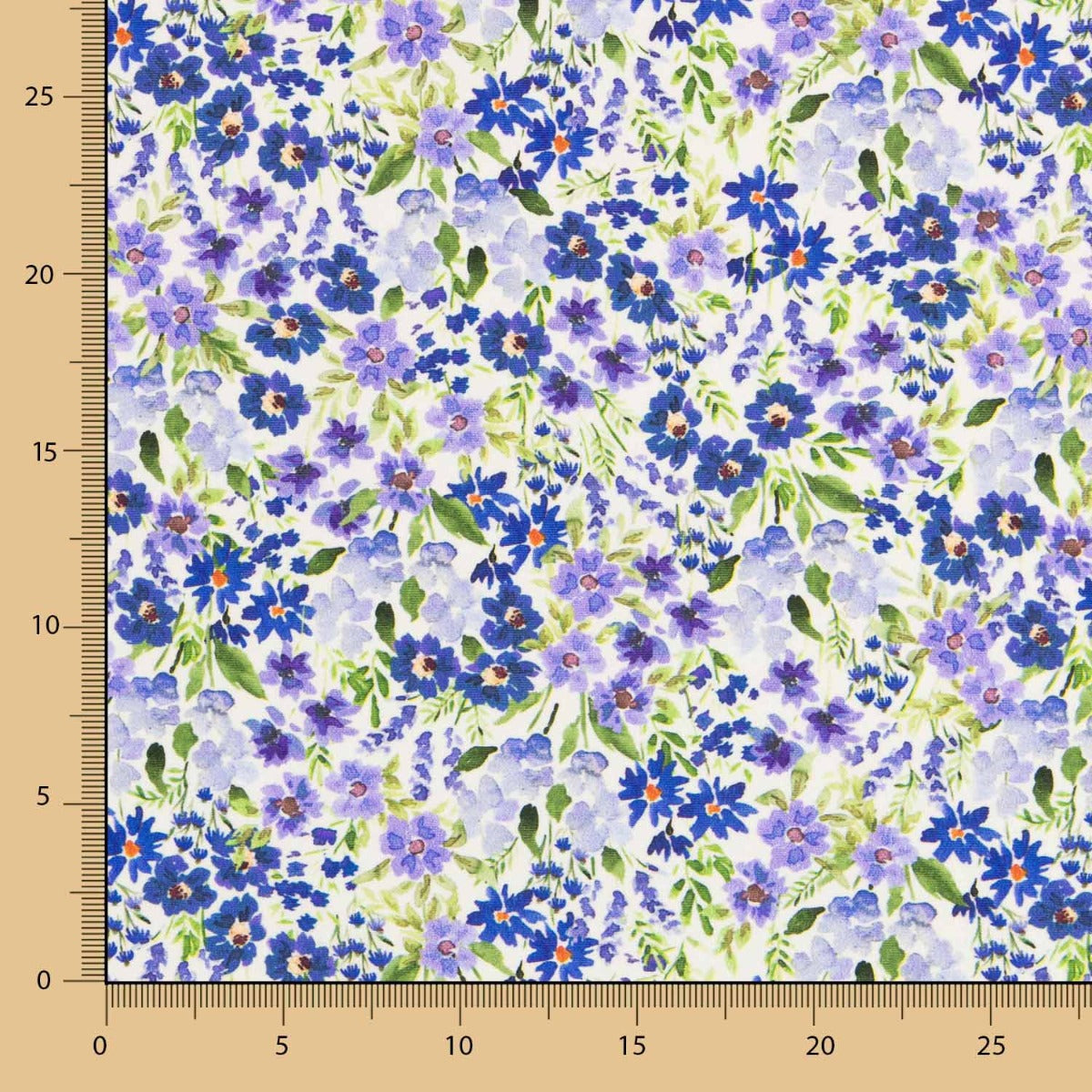 Retal Crep Poliéster Flor Lavanda 90x140 cm - Ribes y Casals