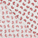 Crêpe Polyester Mini Cachemire Blanc - Ribes y Casals