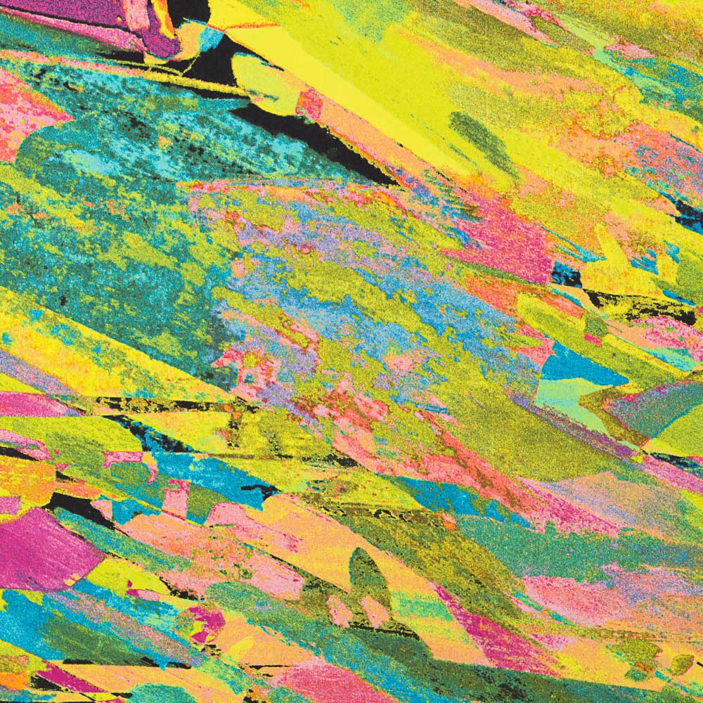 Crêpe Polyester Peinture Vert - Ribes y Casals