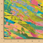 Crêpe Polyester Peinture Vert - Ribes y Casals