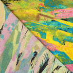 Crêpe Polyester Peinture Vert - Ribes y Casals