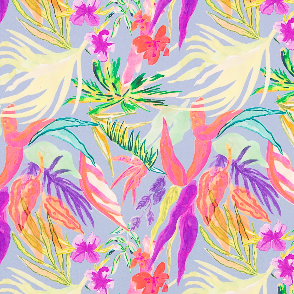 Crêpe Polyester Jungle Porcelaine - Ribes y Casals