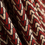 Crêpe Polyester Géométrique Tresse Grenade - Ribes y Casals