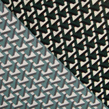 Crêpe Polyester Trigonometric Vert - Ribes y Casals