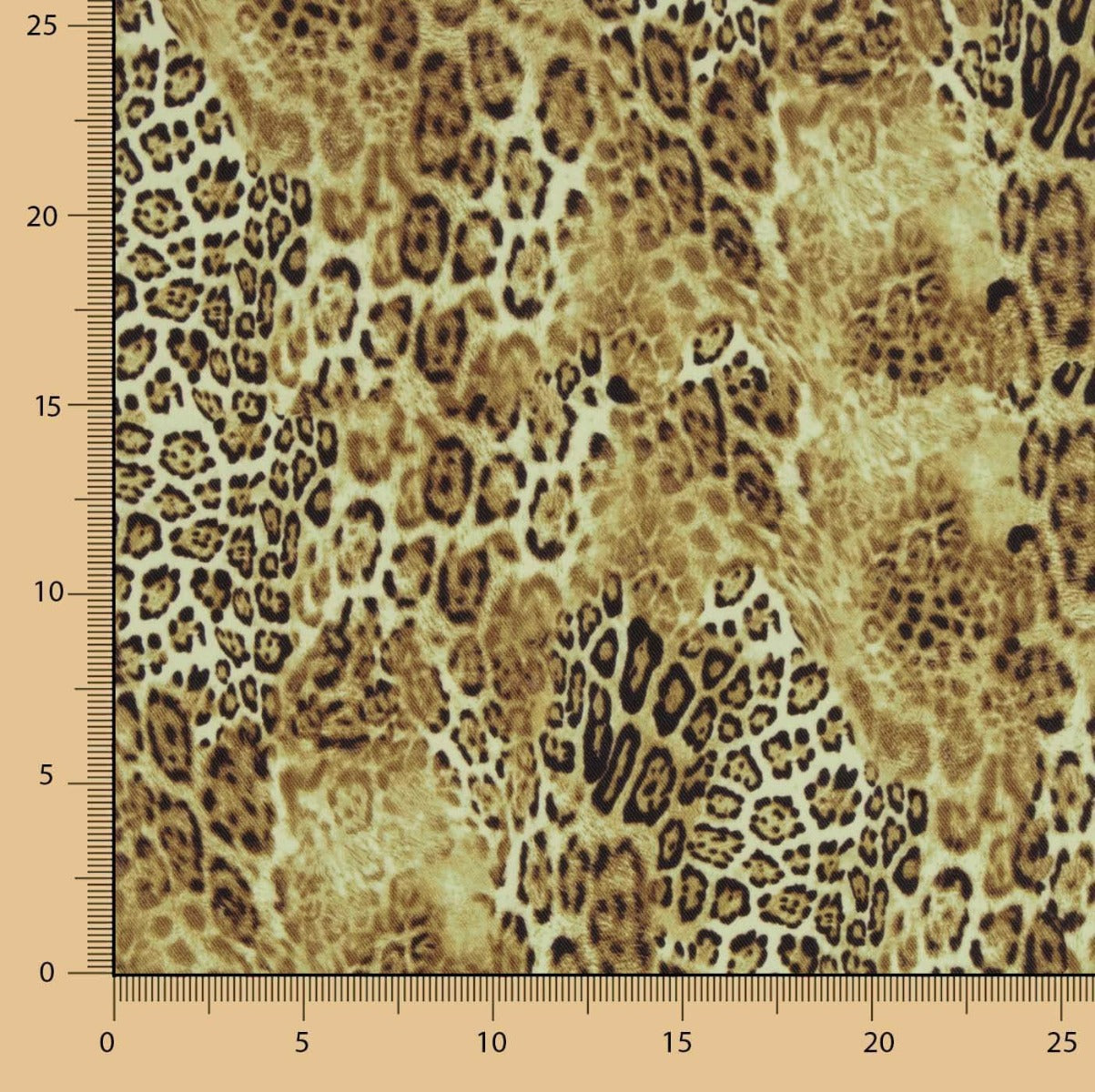 Crêpe Polyester Animal Années 90 - Ribes y Casals