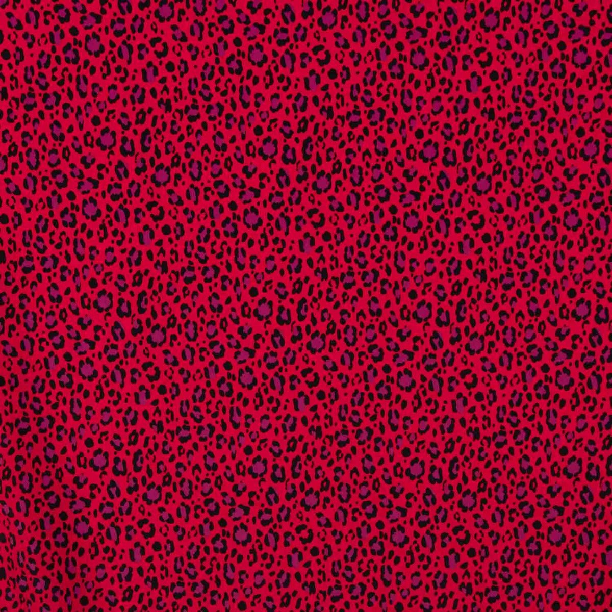 Crêpe de polyester – Rouge sauvage - Ribes y Casals