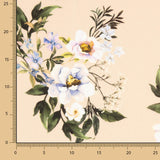 Crêpe Viscose Floral Beige - Ribes y Casals