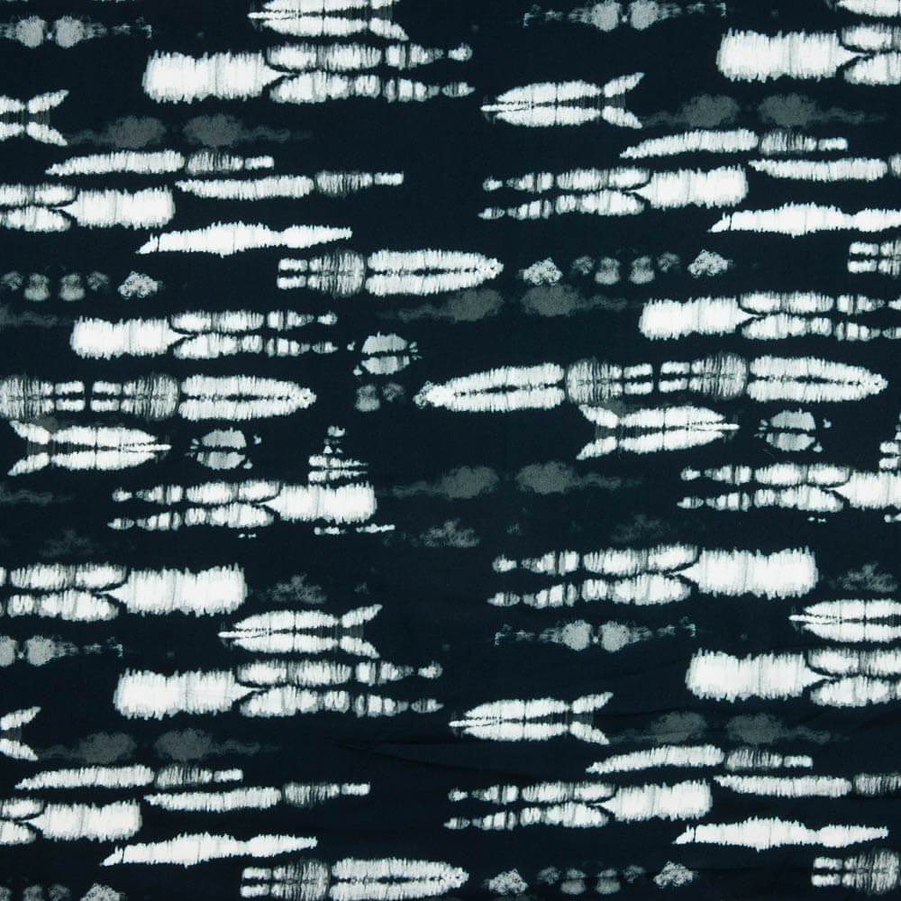 Retal Crep Viscosa Tie Dye Dark 75x140cm - Ribes y Casals