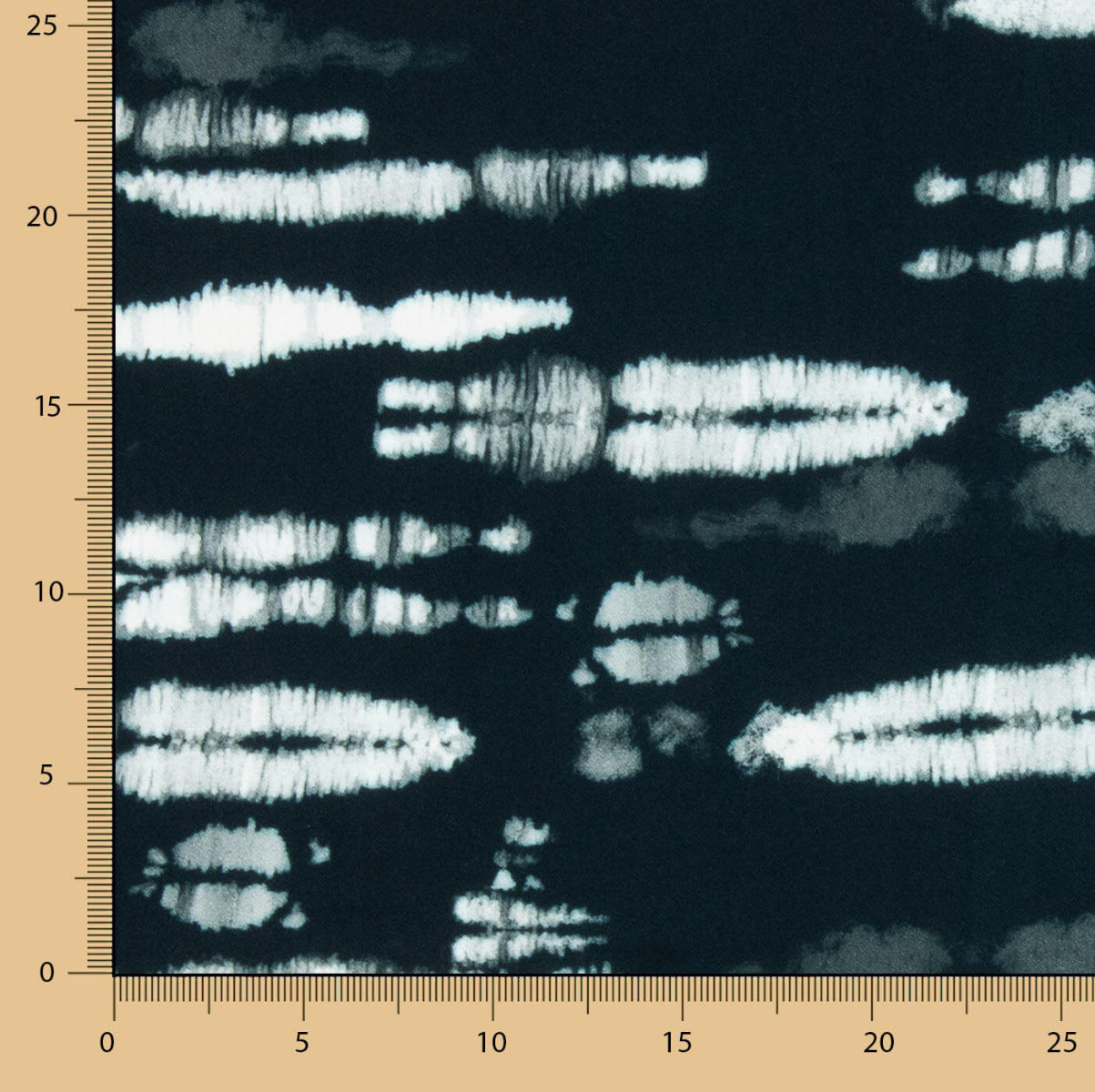 Crêpe Viscose Tie Dye Foncé - Ribes y Casals