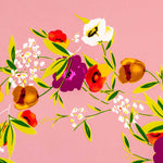 Crêpe Fleurs Guirlande Chair - Ribes y Casals