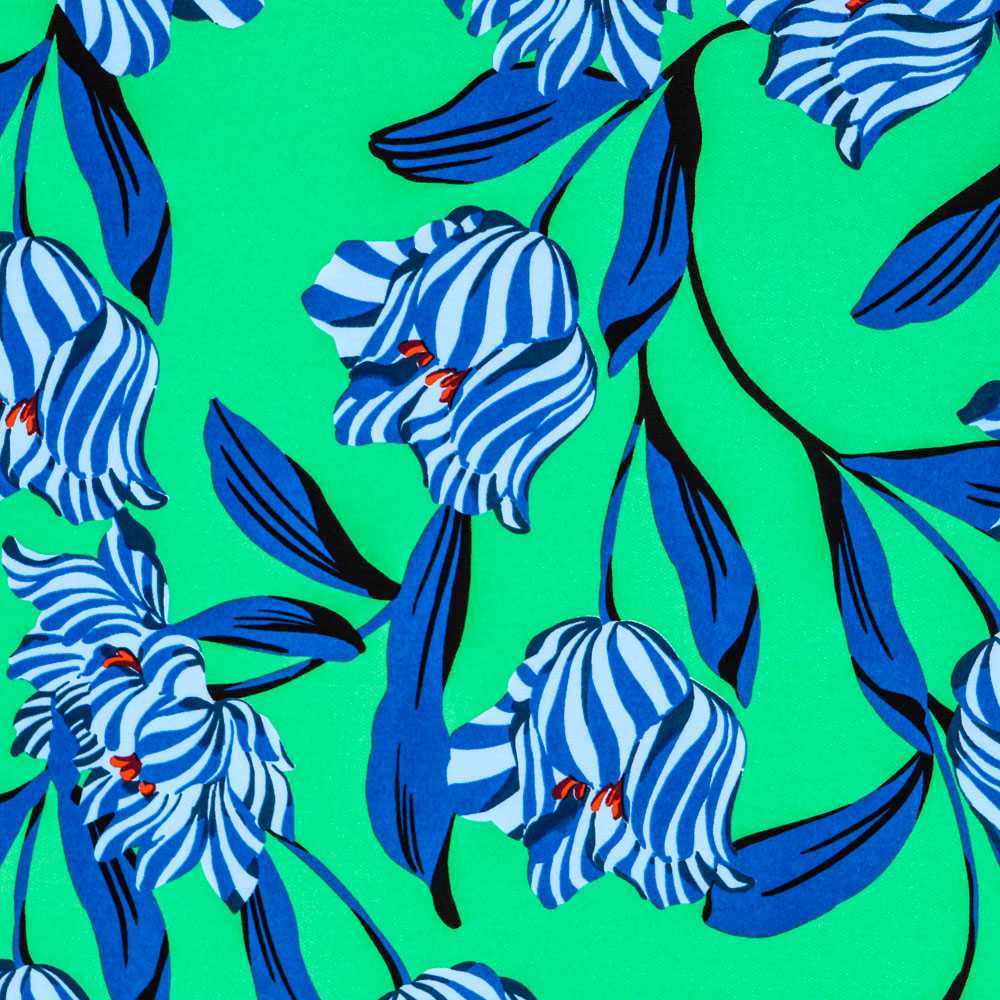 Crêpe Coquelicot Vert - Ribes y Casals