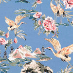 Viscose Palmiers Bleu Marine - Ribes y Casals