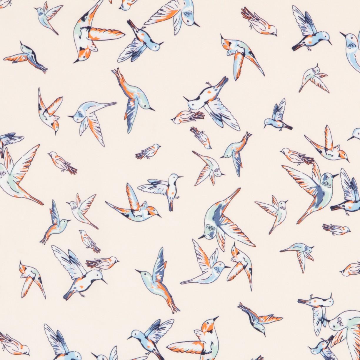 Crêpe Oiseaux Crème - Ribes y Casals