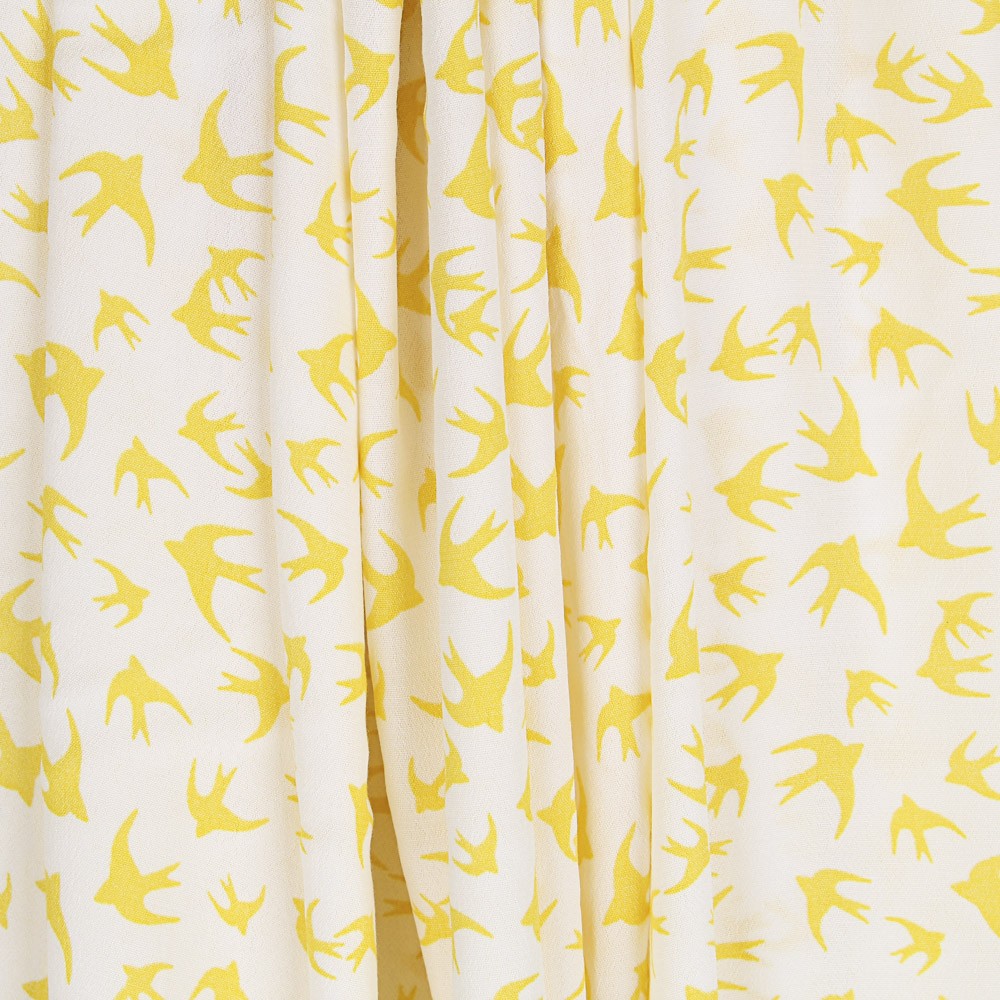 Crêpe Oiseaux Jaunes - Ribes y Casals