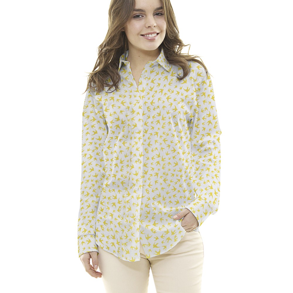 Crêpe Oiseaux Jaunes - Ribes y Casals