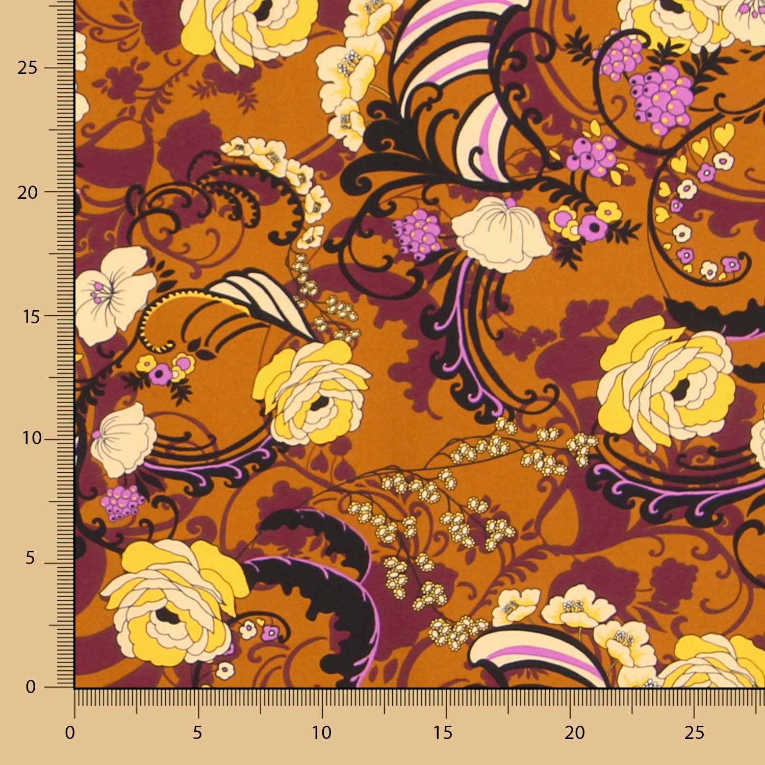 Crêpe Botanique Camel - Ribes y Casals