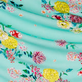 Crêpe Bouquet Vert d&#39;Eau - Ribes y Casals