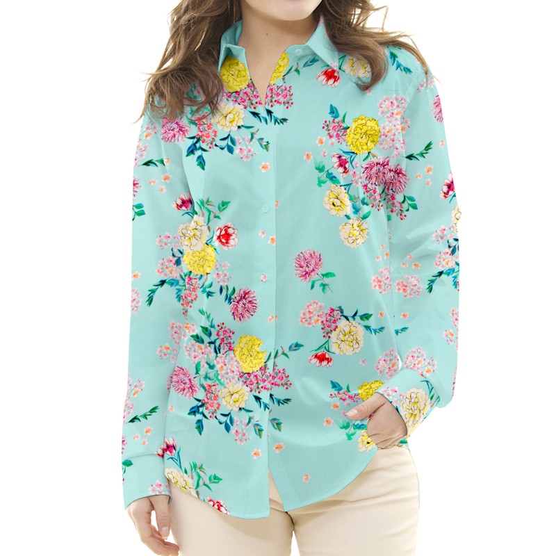 Crêpe Bouquet Vert d&#39;Eau - Ribes y Casals