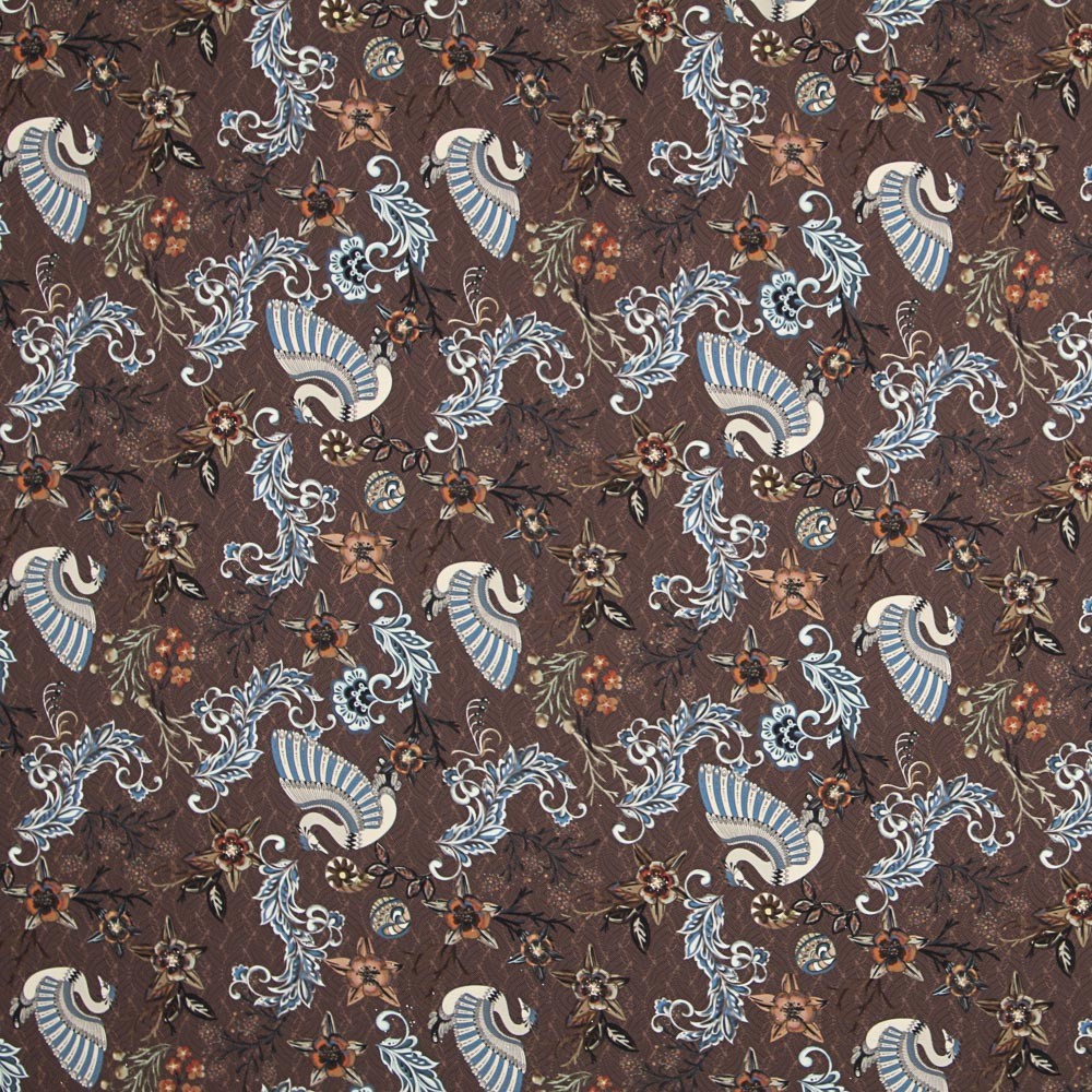 Crêpe Bubble Shanghai Marron - Ribes y Casals