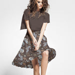 Crêpe Bubble Shanghai Marron - Ribes y Casals