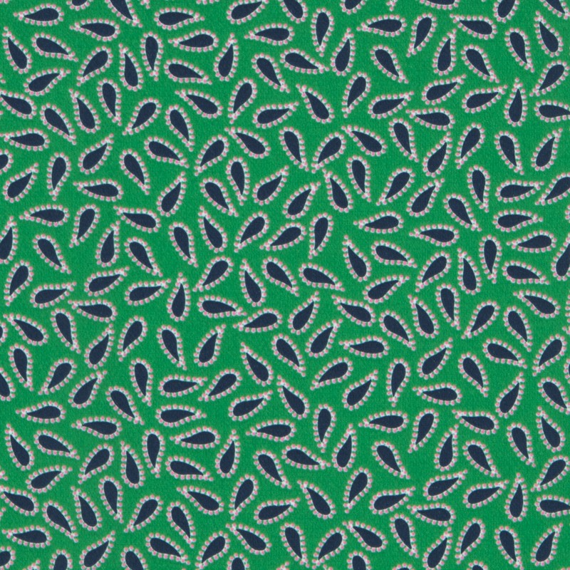 Crêpe Cachemire Vert - Ribes y Casals