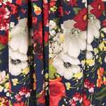 Crêpe Fleurs Motril Aigue-marine - Ribes y Casals