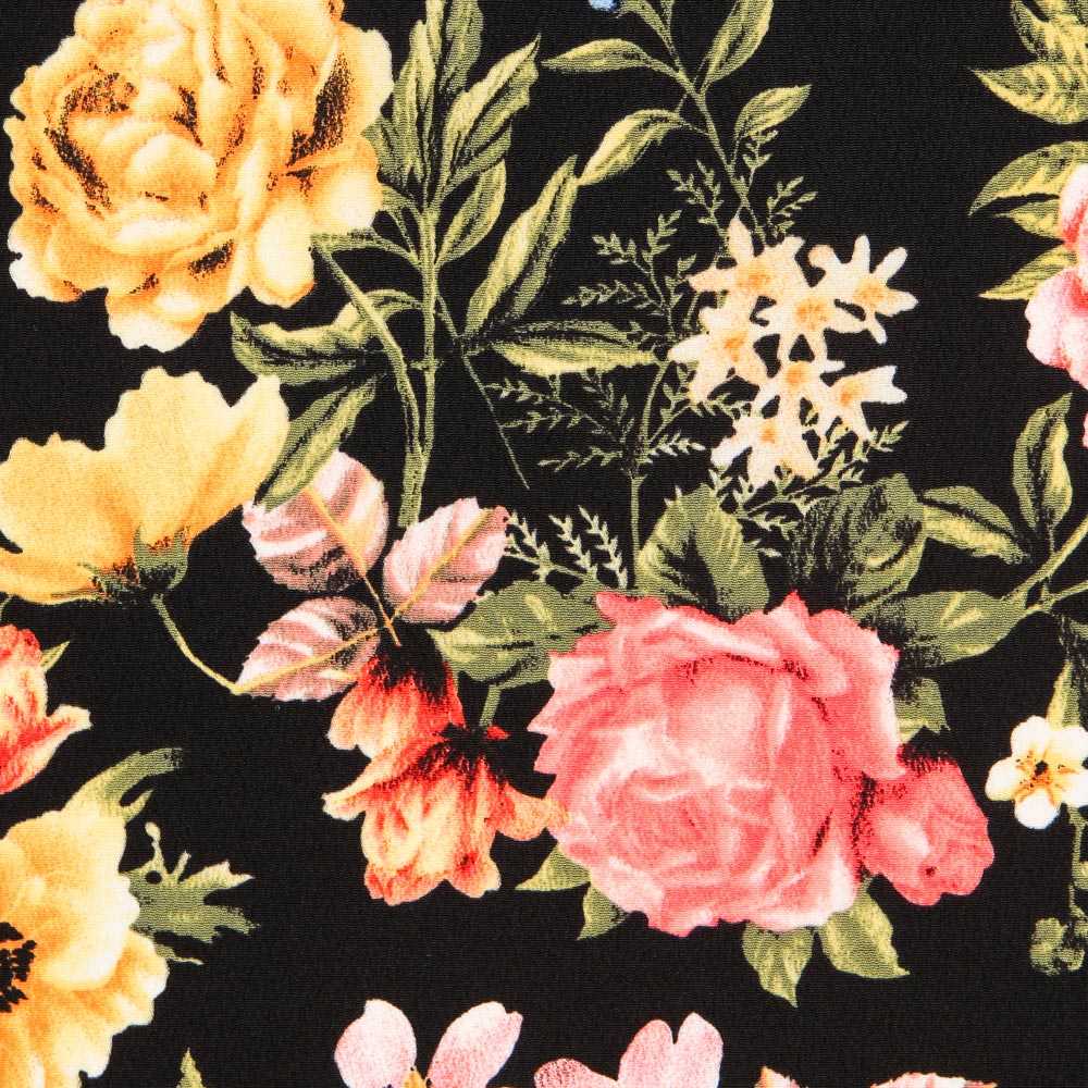 Crêpe Oeillets Noir - Ribes y Casals