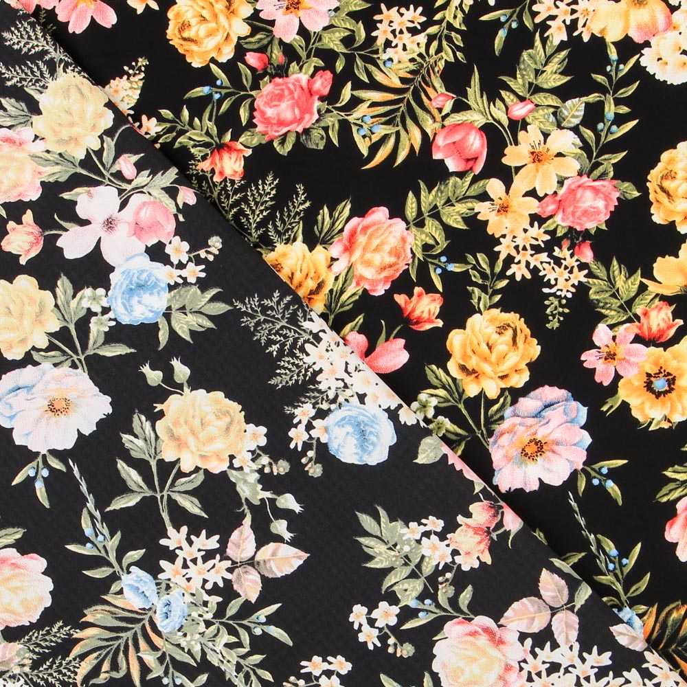 Crêpe Oeillets Noir - Ribes y Casals