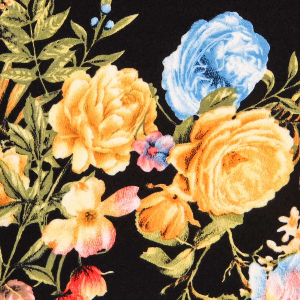 Crêpe Oeillets Noir - Ribes y Casals