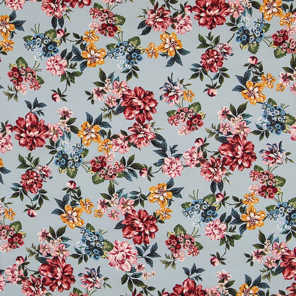 Crêpe Crétonne Bleu Ciel - Ribes y Casals