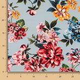 Crêpe Crétonne Bleu Ciel - Ribes y Casals