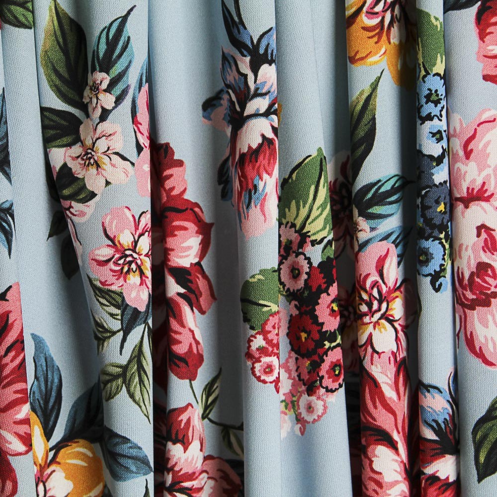 Crêpe Crétonne Bleu Ciel - Ribes y Casals