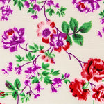 Crêpe Fleurs Crétonne Crème - Ribes y Casals