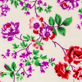 Crêpe Fleurs Crétonne Crème - Ribes y Casals