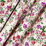 Crêpe Fleurs Crétonne Crème - Ribes y Casals