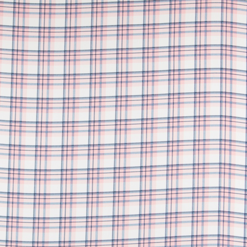 Crepe à Carreaux Écossais Rose - Ribes y Casals