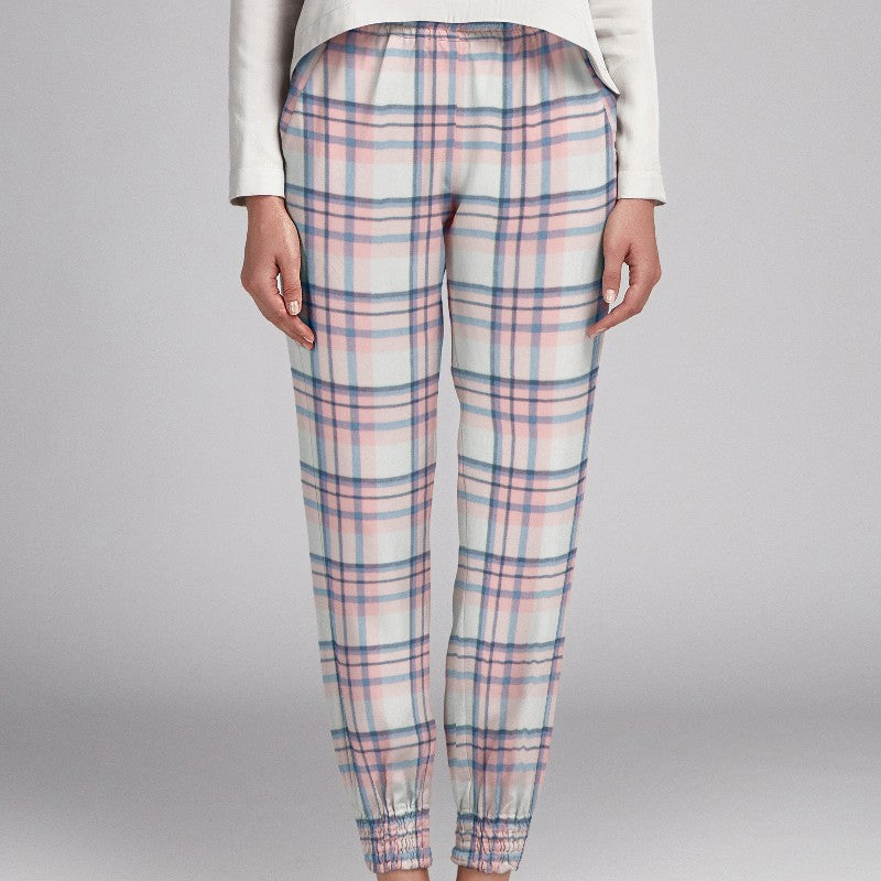 Crepe à Carreaux Écossais Rose - Ribes y Casals