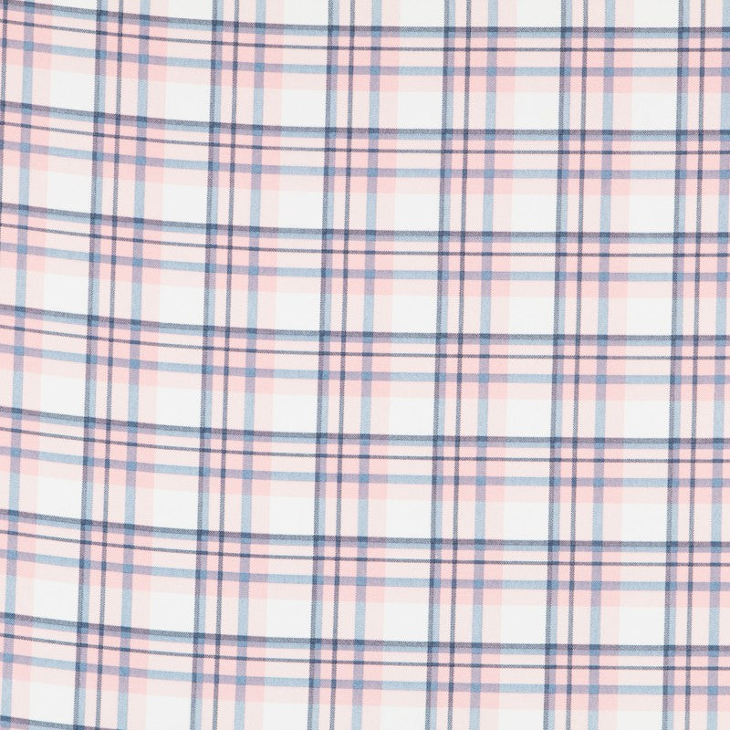 Crepe à Carreaux Écossais Rose - Ribes y Casals