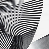 Crepe Diagonal Blanc Noir - Ribes y Casals