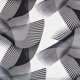 Crepe Diagonal Blanc Noir - Ribes y Casals