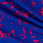 Crêpe Satin Oiseaux Bleu Clair - Ribes y Casals