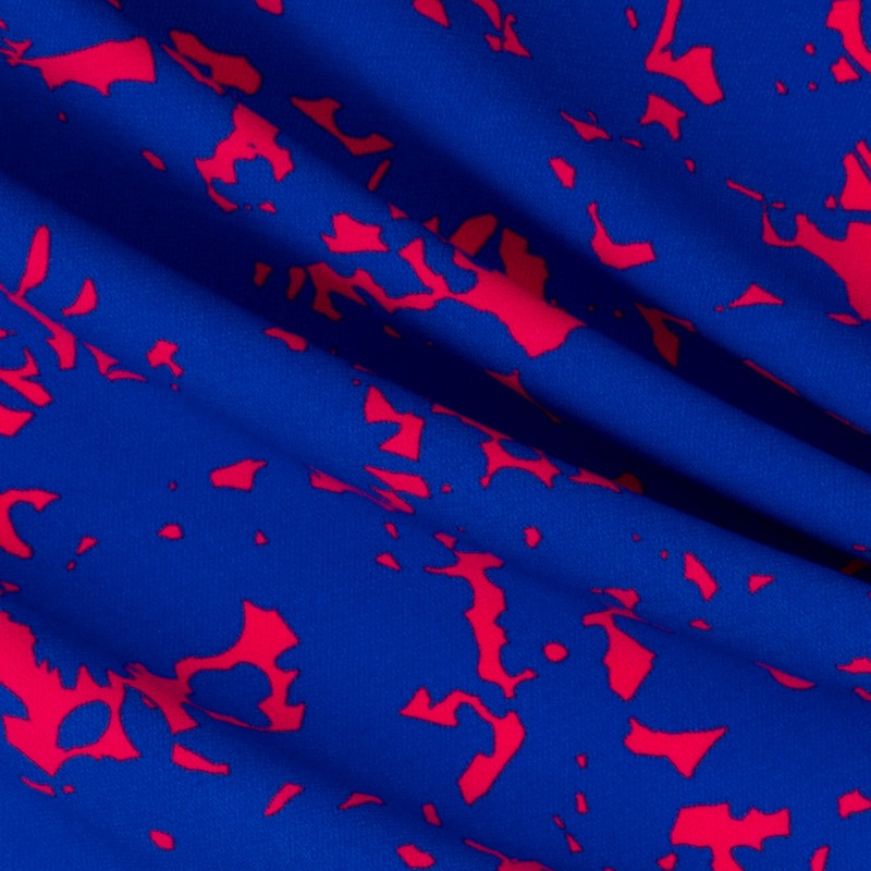 Crêpe Satin Oiseaux Bleu Clair - Ribes y Casals