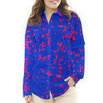 Crêpe Satin Oiseaux Bleu Clair - Ribes y Casals