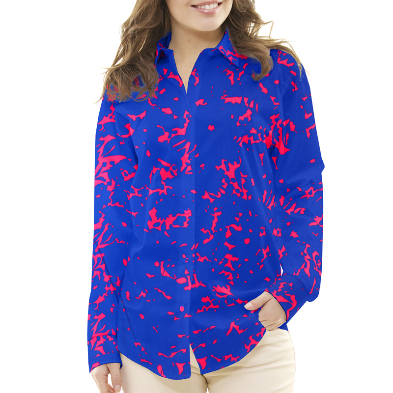 Crêpe Satin Oiseaux Bleu Clair - Ribes y Casals