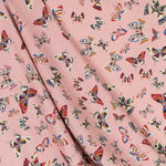 Crepe Imprimé Papillons Nude - Ribes y Casals